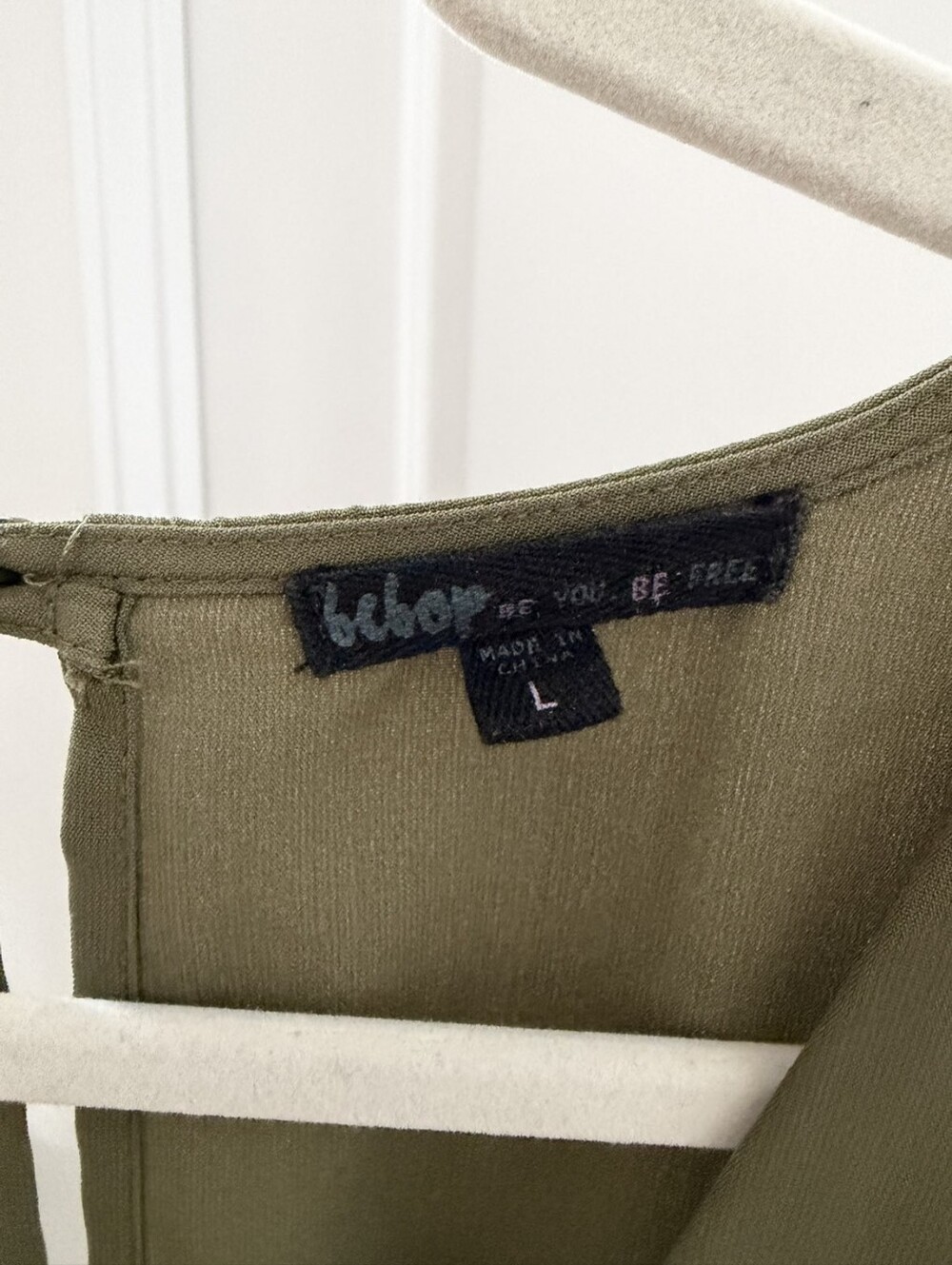 BeBop Olive Green Jumpsuit - Picture 3 of 5